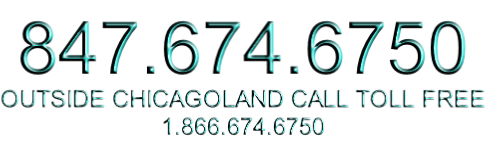 OUTSIDE CHICAGOLAND CALL TOLL FREE
1.866.674.6750 